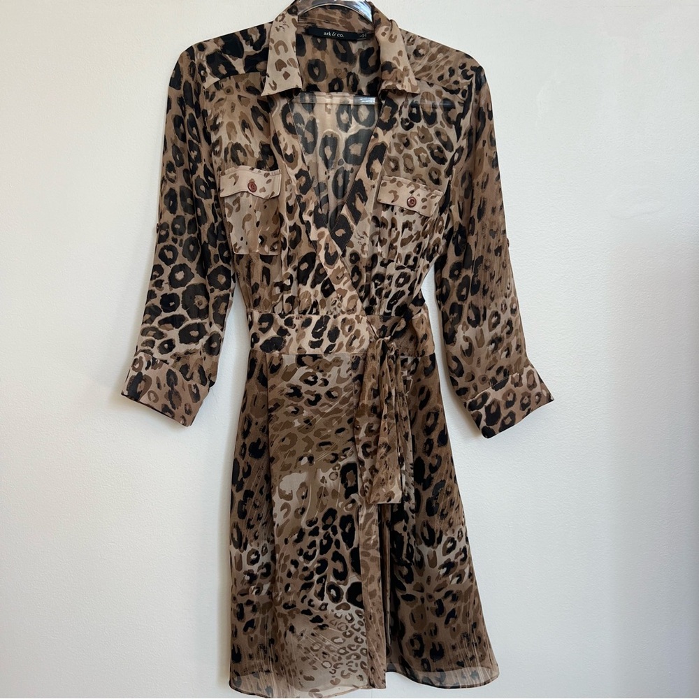 Ark & Co double-lined leopard jumpsuit🖤